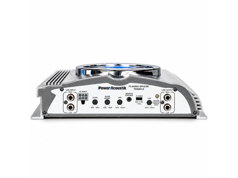 Amplificador Power Acoustik TS980-2 - Ligações e Controlos