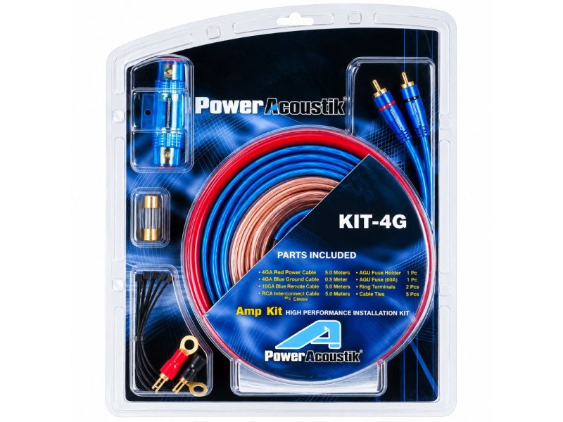 Kit de Cabos Power Acoustik KIT-4G