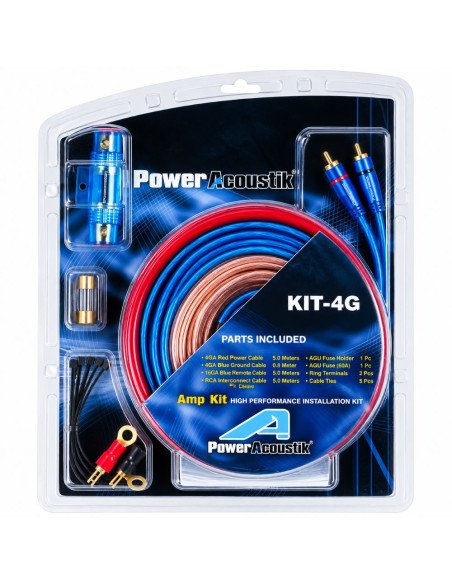 Kit de Cabos Power Acoustik KIT-4G